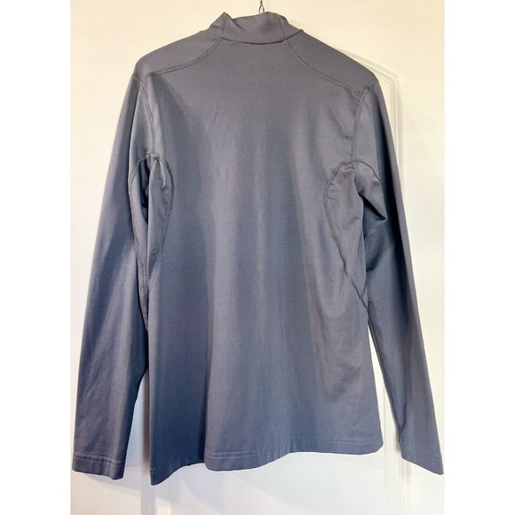 NIKE Pro Combat Fitted TShirt Small‎ Grey Mock Neck Long Sleeve Dri Fit - Picture 5 of 7